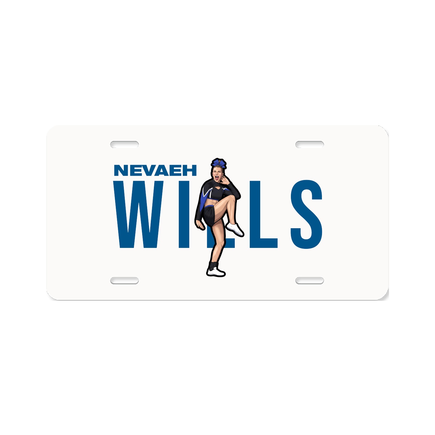 License Plate — Player Name in Classic
