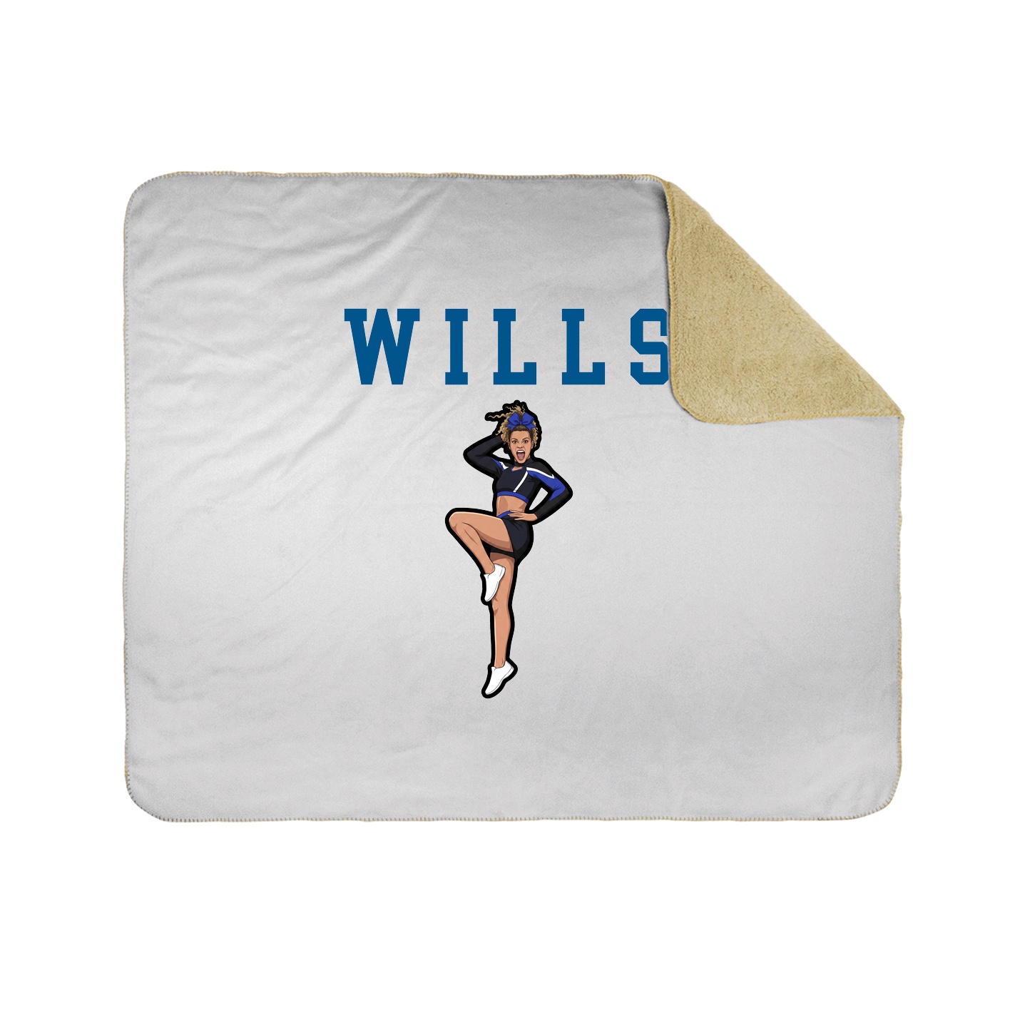 Throw Blanket — Shirsey in White