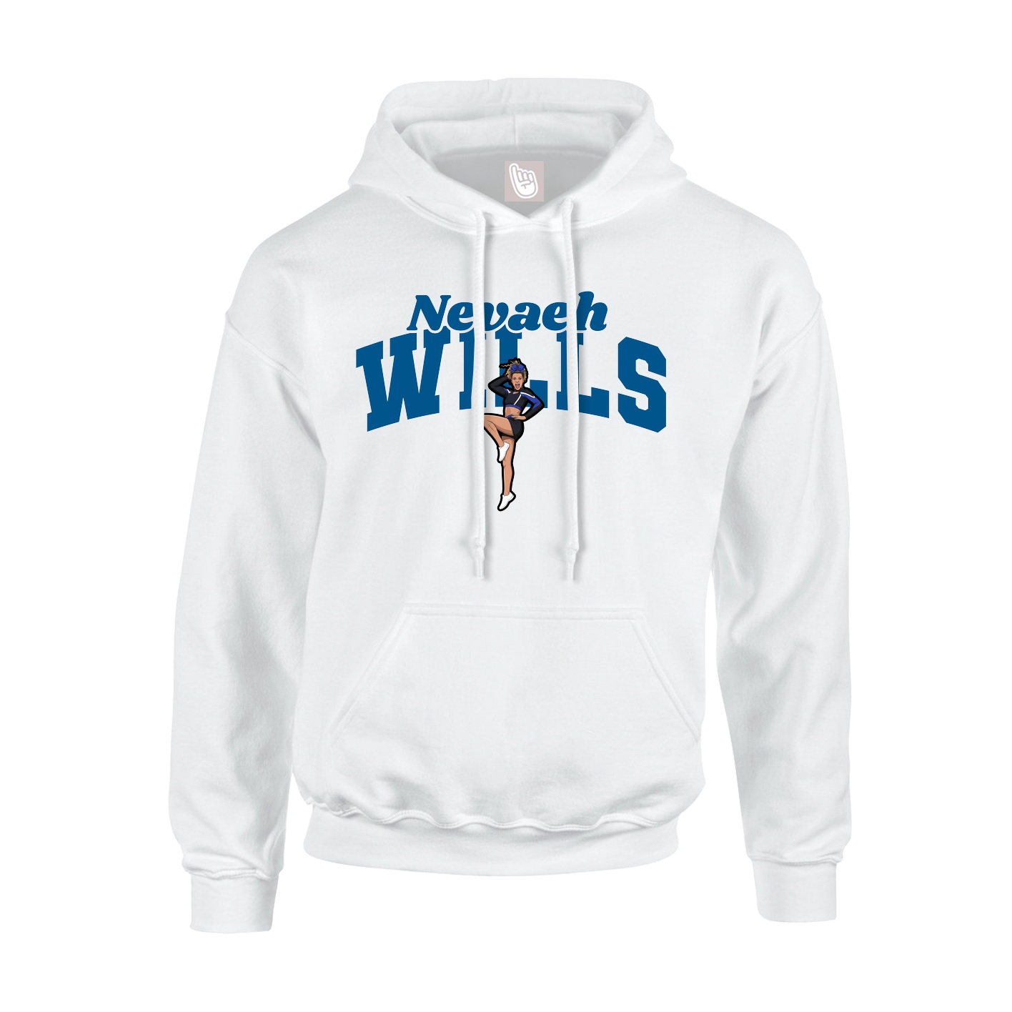 Hoodie — Signature Arch in White