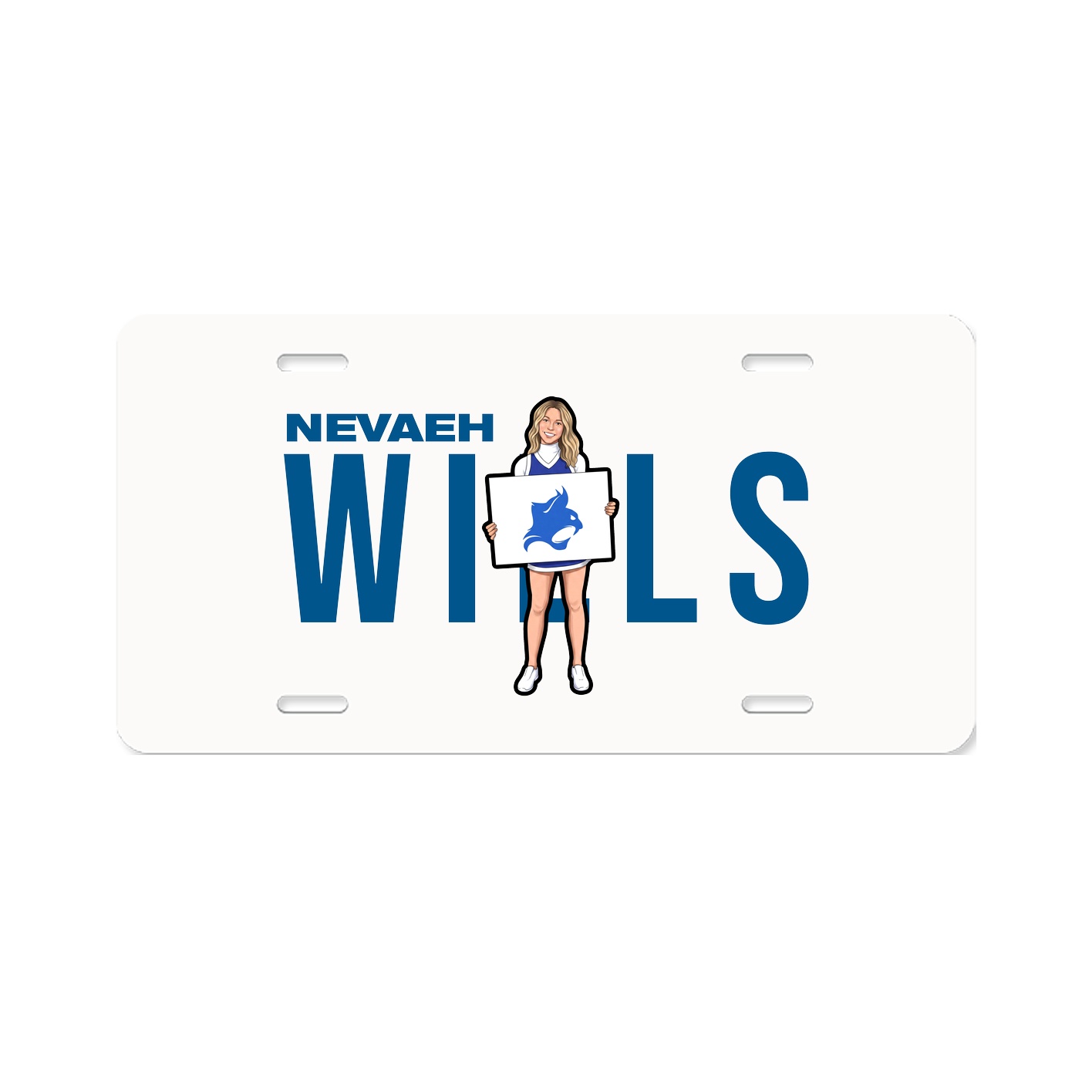 License Plate — Player Name in Classic