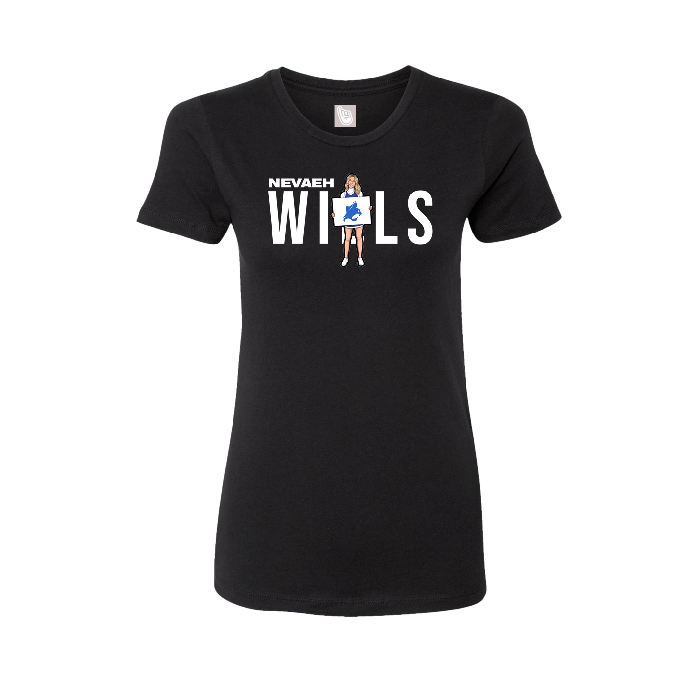 Womens Tee — Player Name in Black