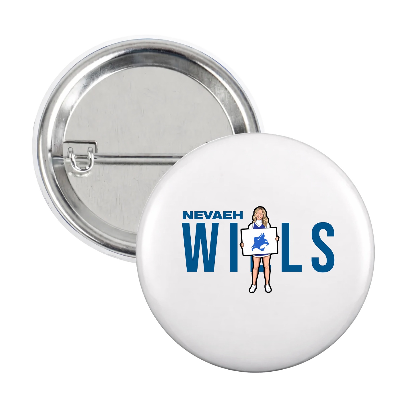 Game Day Button — Player Name in White