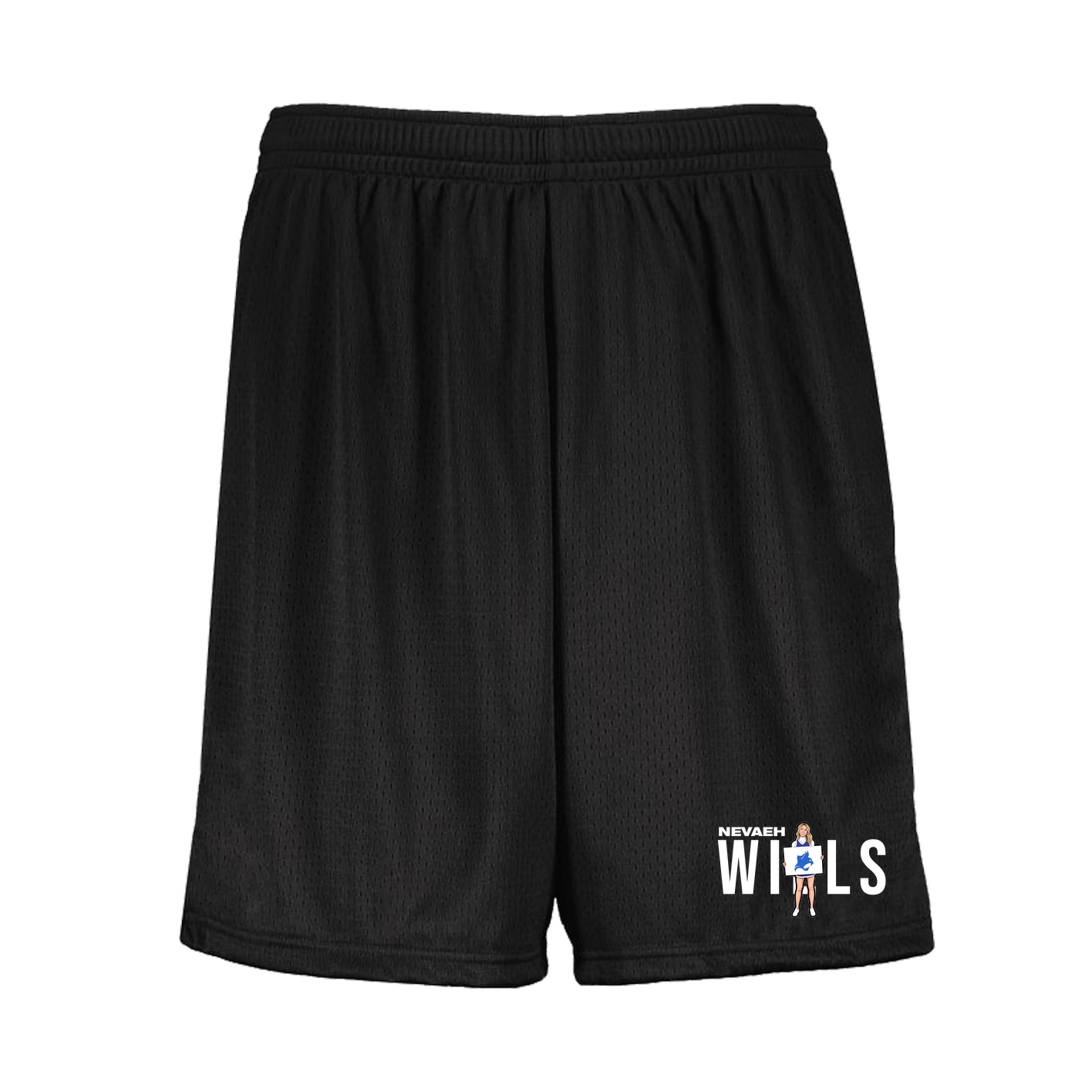 Shorts — Player Name in Black