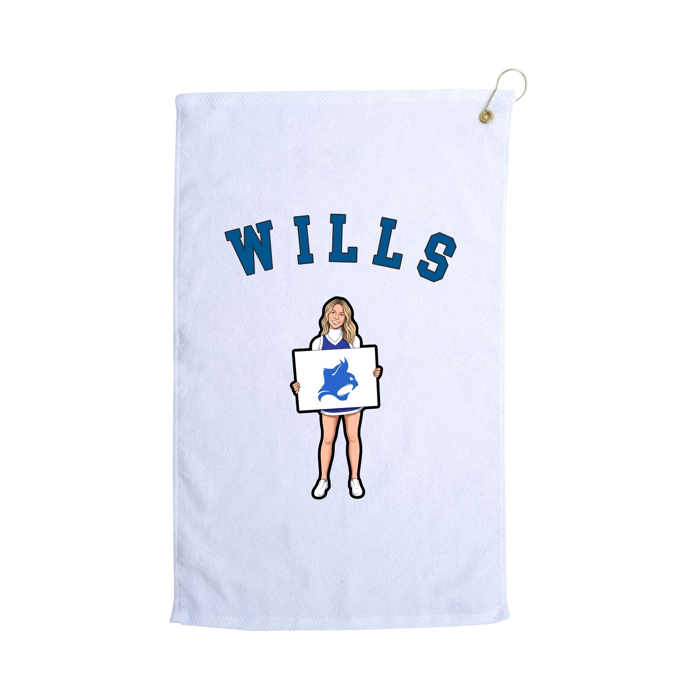 Golf Towel — Shirsey Arch in White
