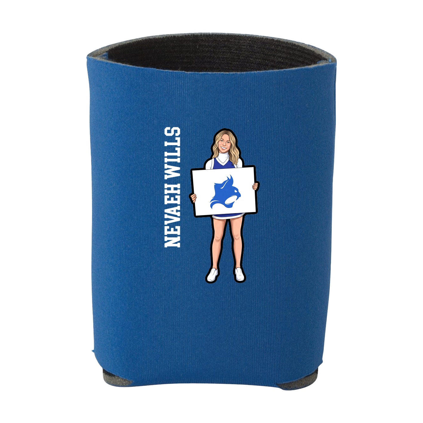 Can Holder — Name Vertical in Royal