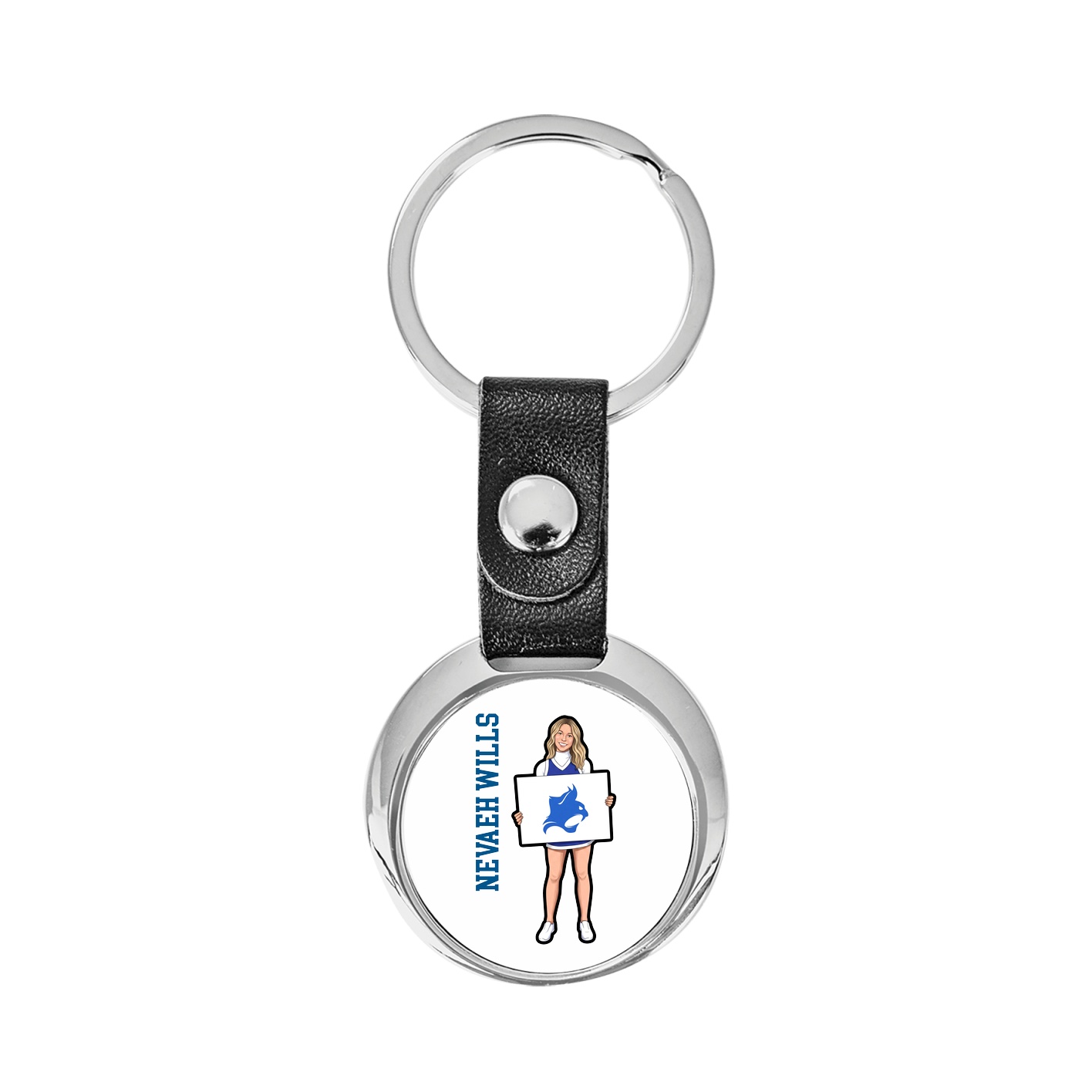 Key Chain — Name Vertical in Classic