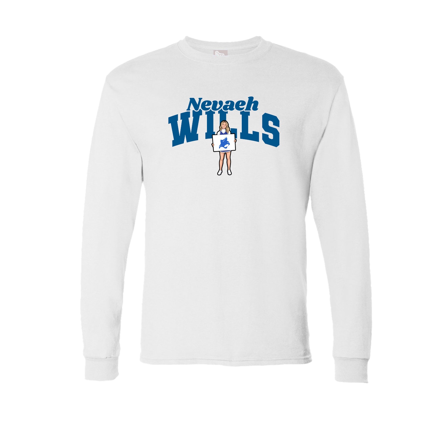 Long Sleeve Tee — Signature Arch in White