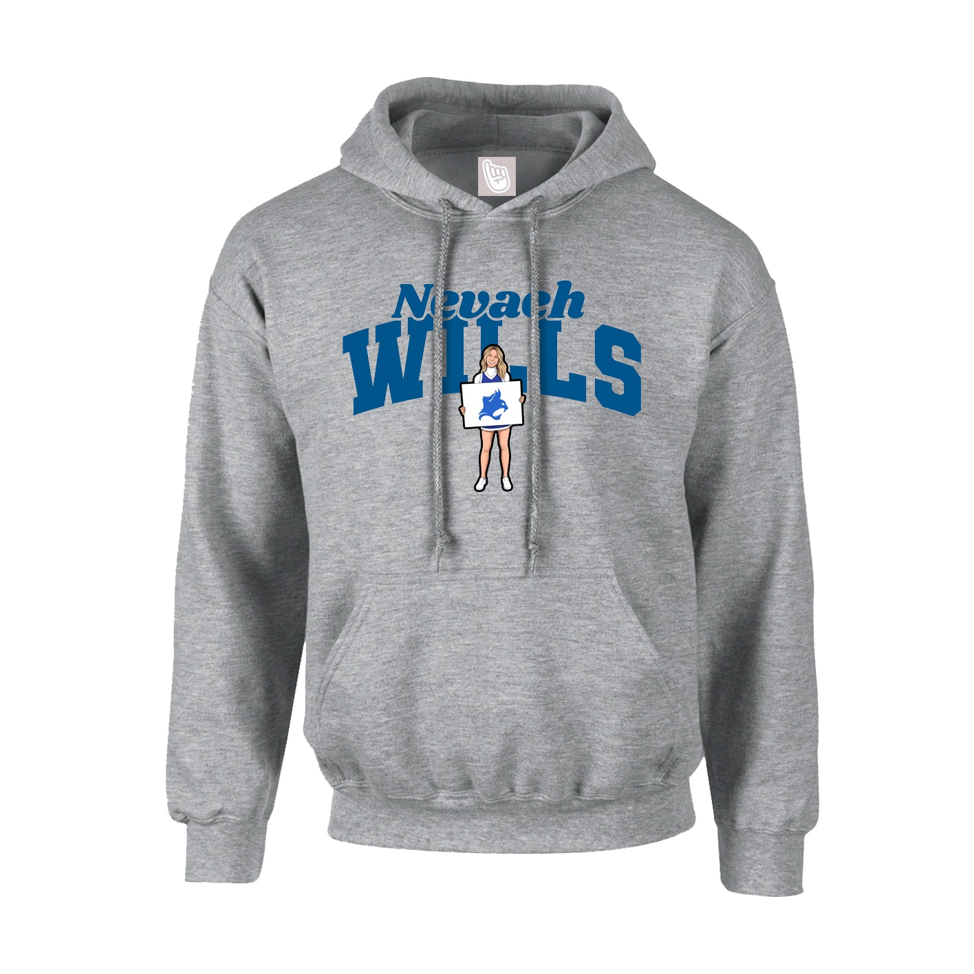 Youth Hoodie — Signature Arch in Grey