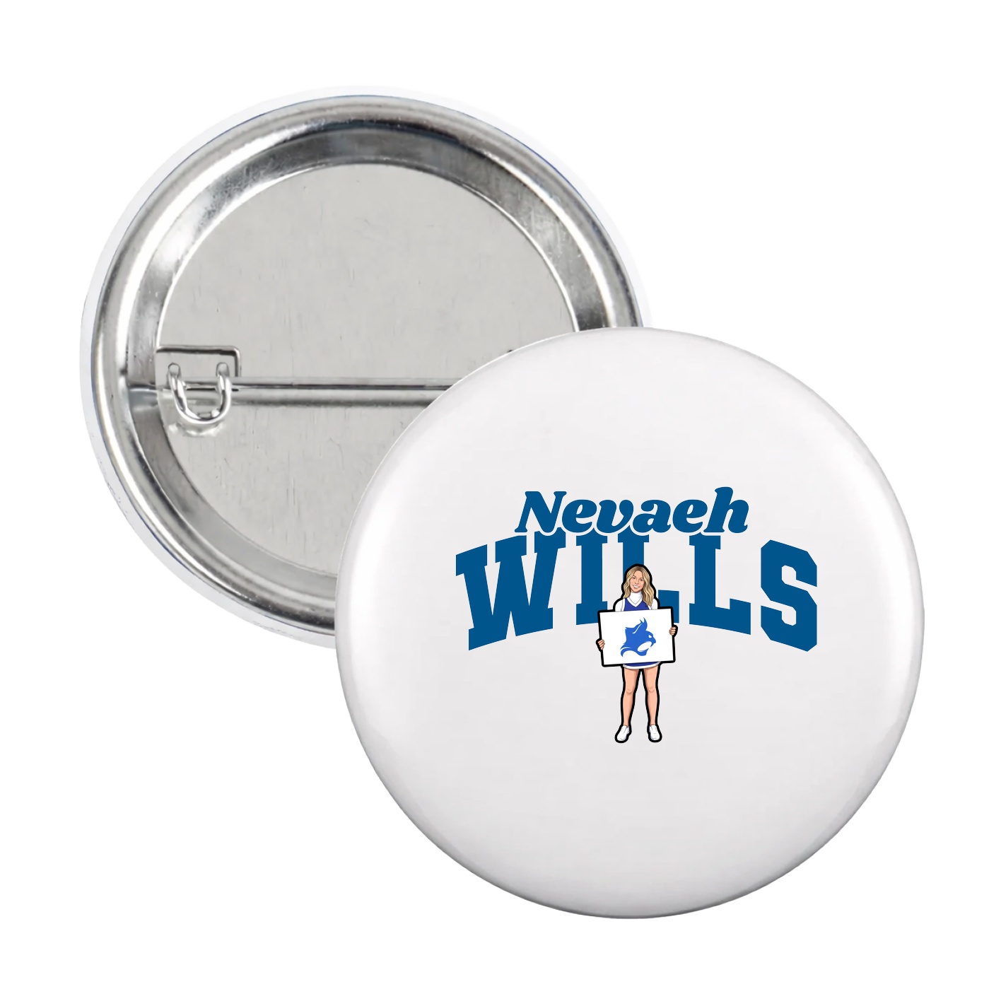Game Day Button — Signature Arch in White