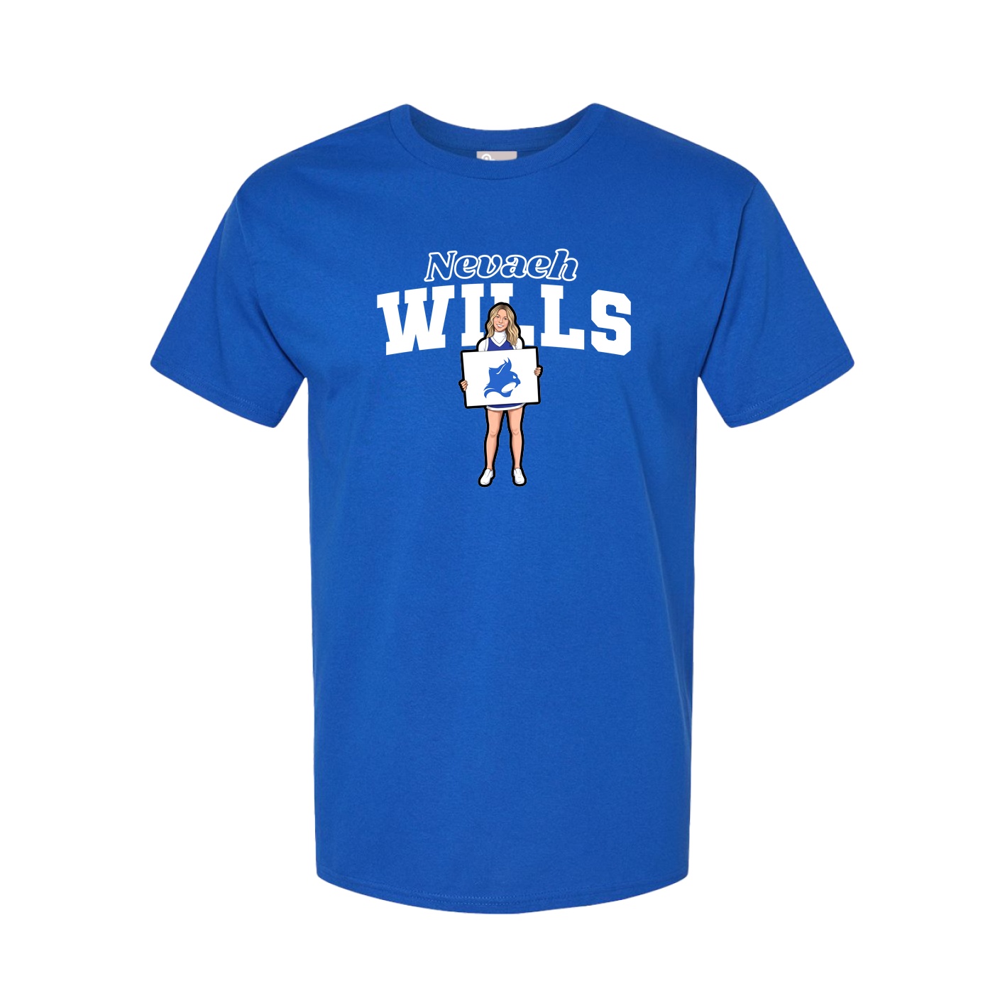 Youth Tee — Name Arch in Royal