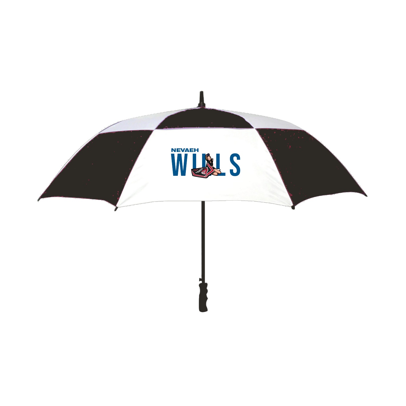 Golf Umbrella — Player Name in Black