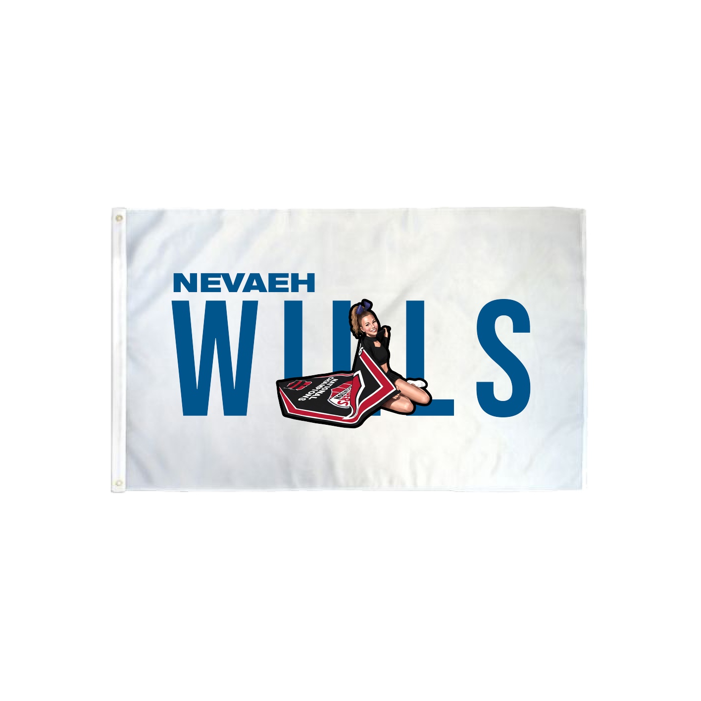 3x5 Flag — Player Name in Classic