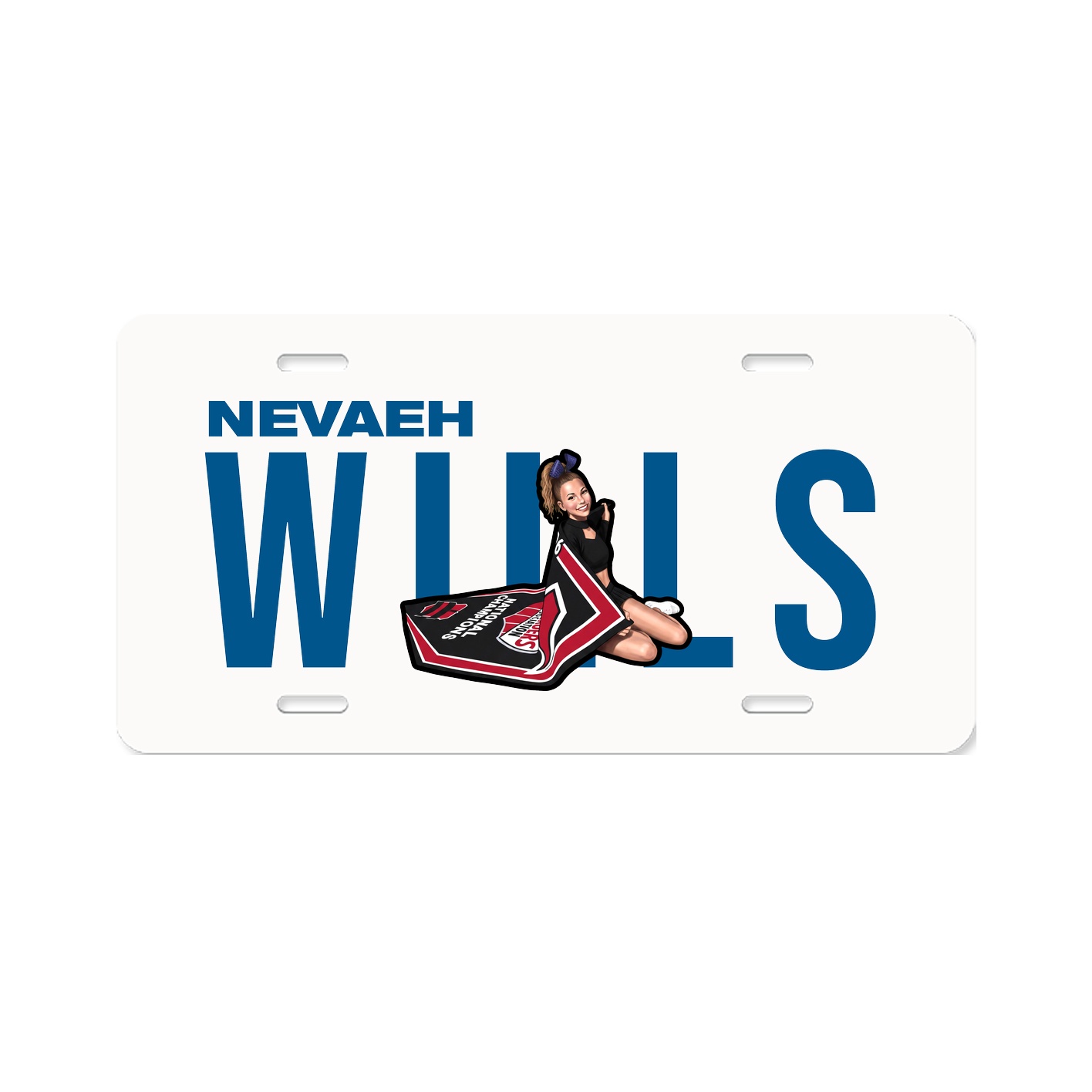 License Plate — Player Name in Classic
