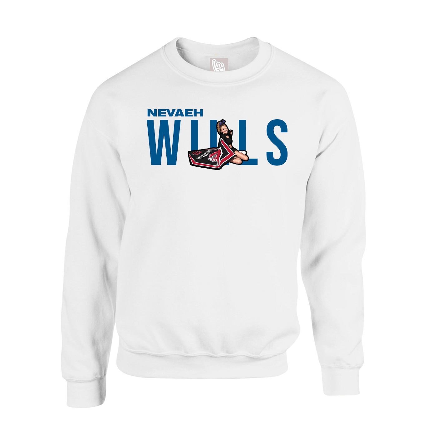 Fleece Crew — Player Name in White