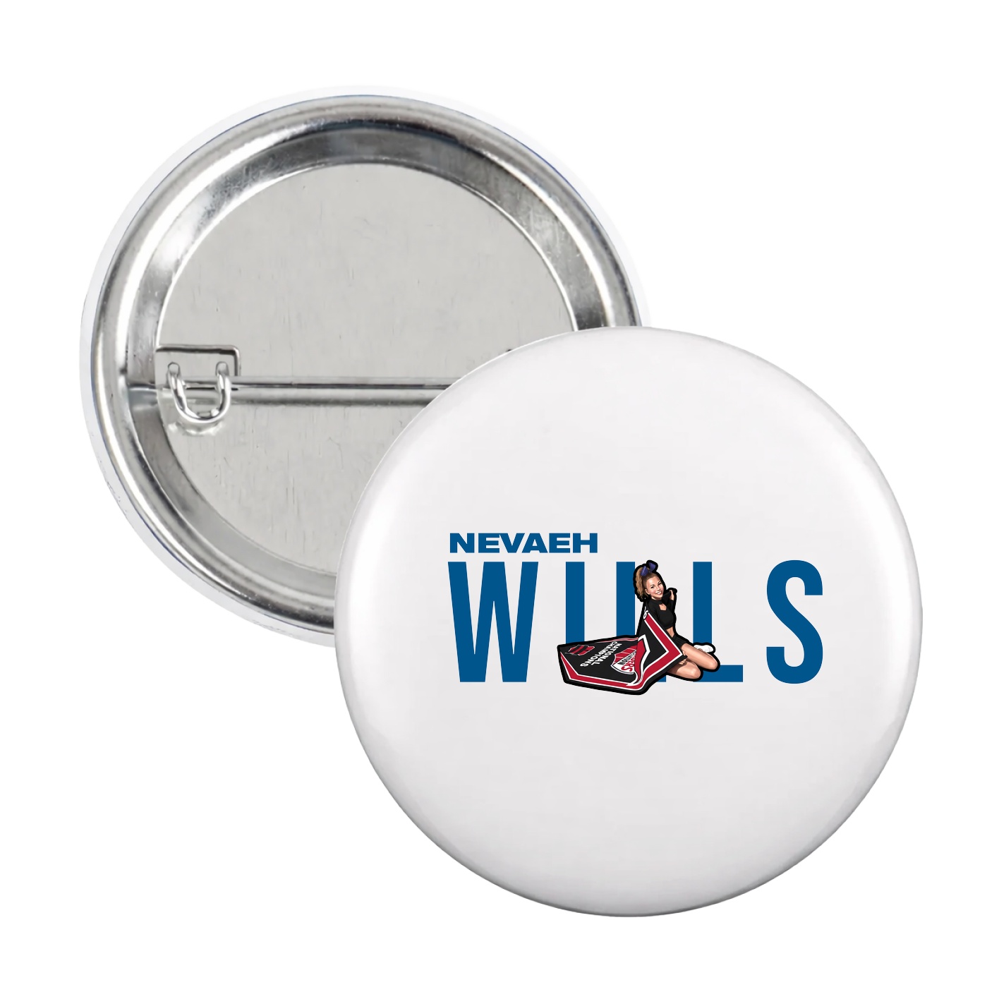 Game Day Button — Player Name in White
