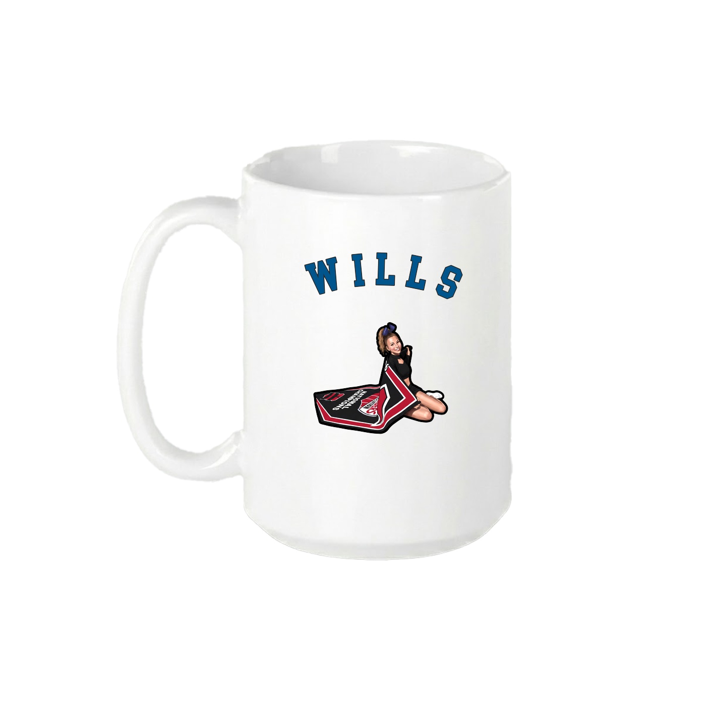 15oz Coffee Mug — Shirsey Arch in White