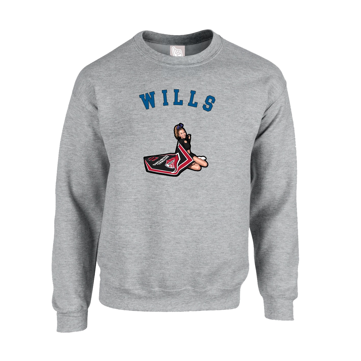 Fleece Crew — Shirsey Arch in Grey