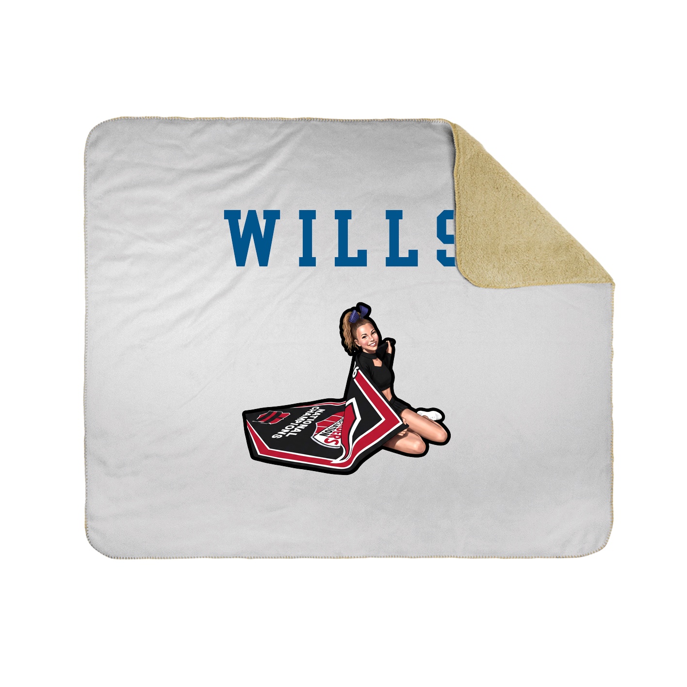 Throw Blanket — Shirsey in White