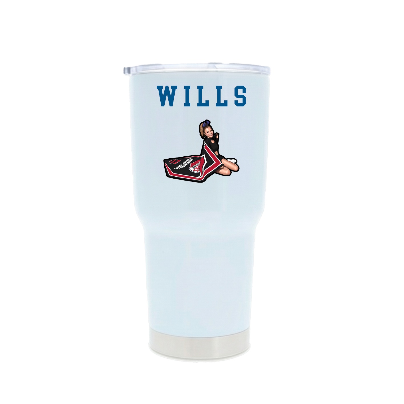 30oz Stainless Steel Tumbler — Shirsey in White