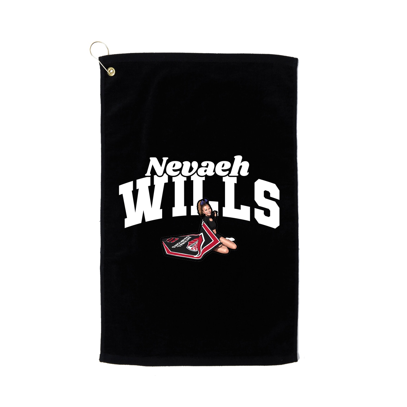 Golf Towel — Signature Arch in Black