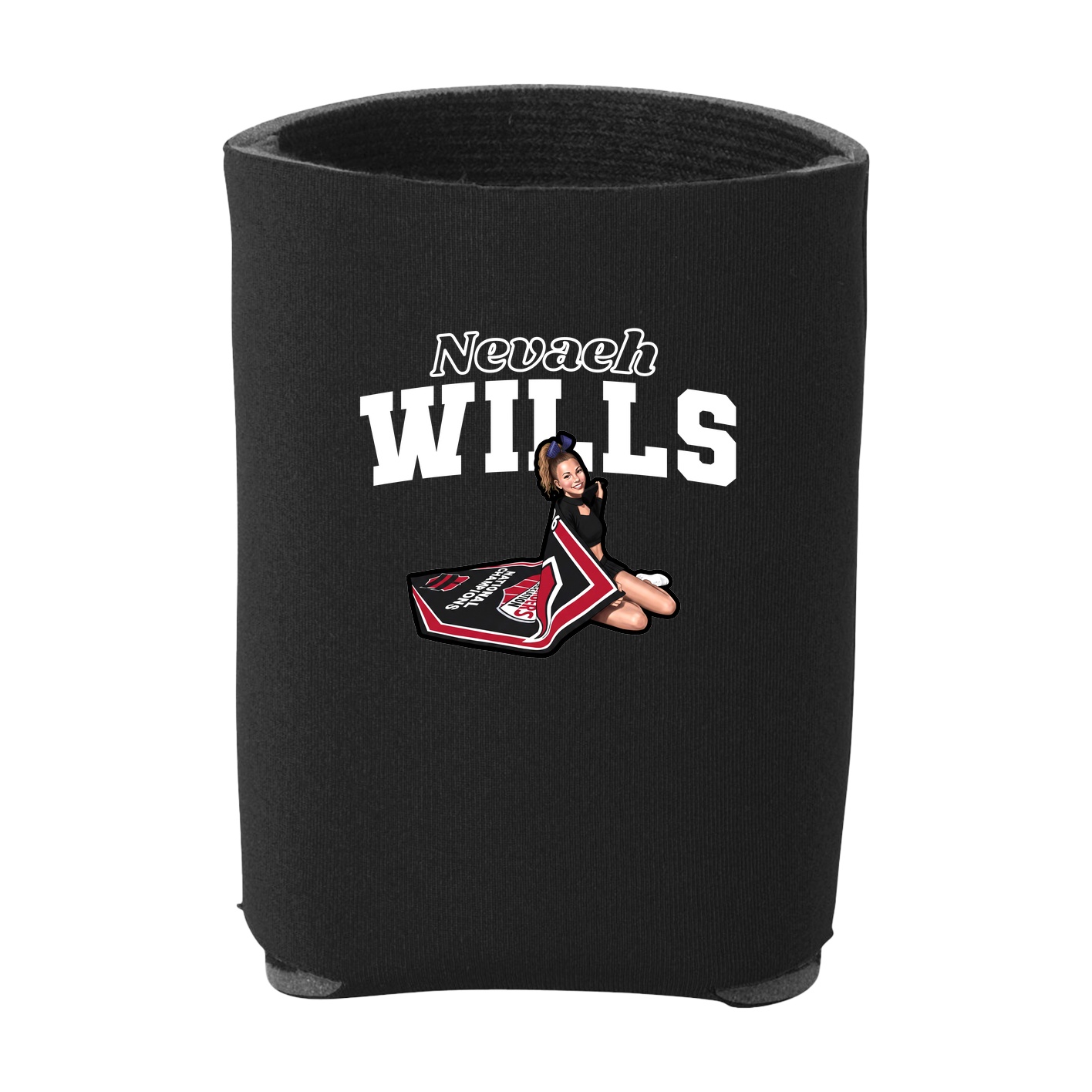 Can Holder — Name Arch in Black