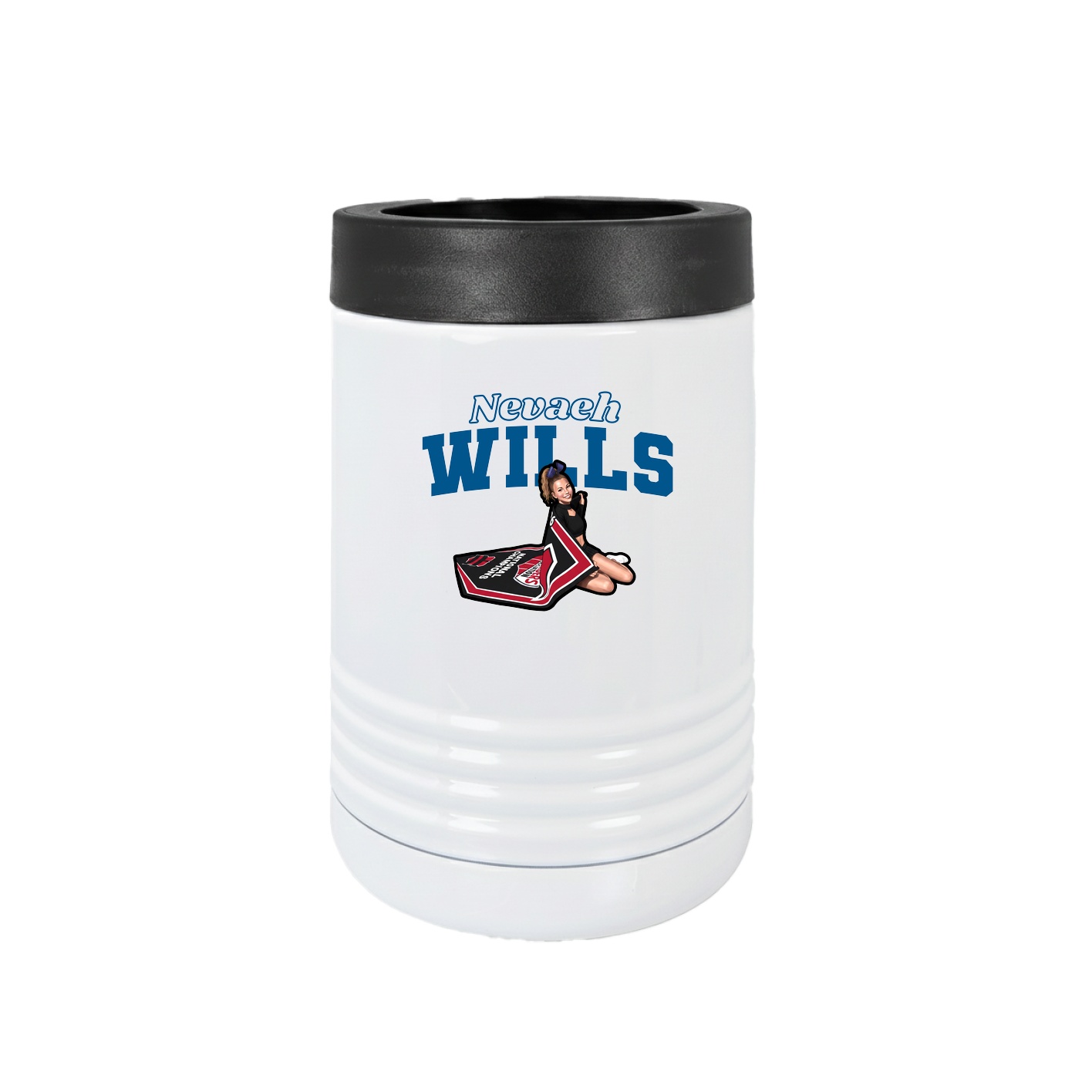 Beverage Holder — Name Arch in White