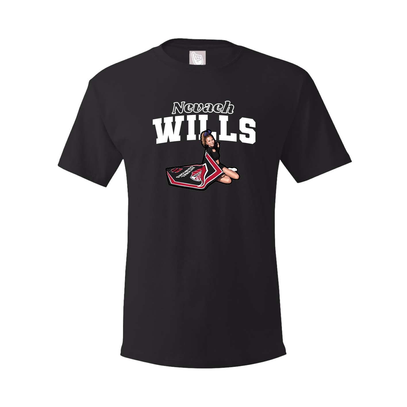 Youth Tee — Name Arch in Black