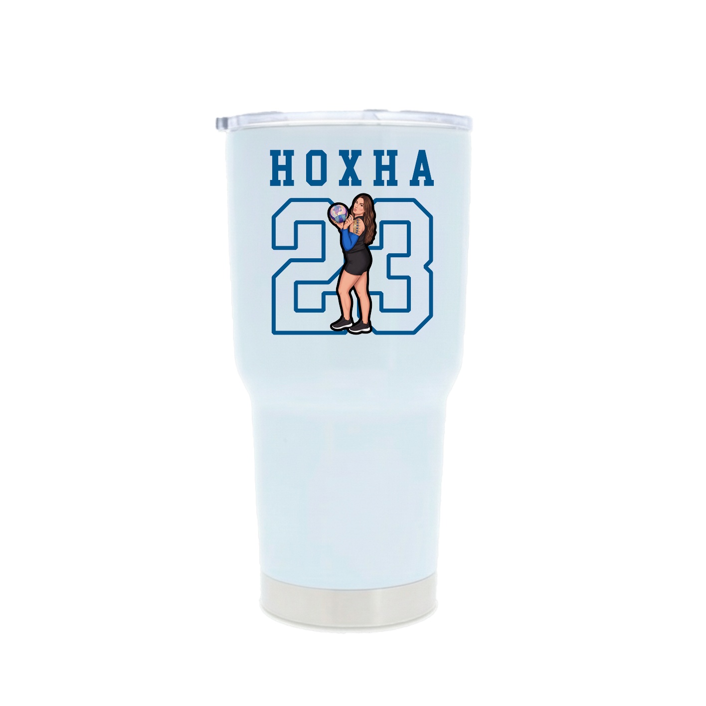 30oz Stainless Steel Tumbler — Shirsey in White