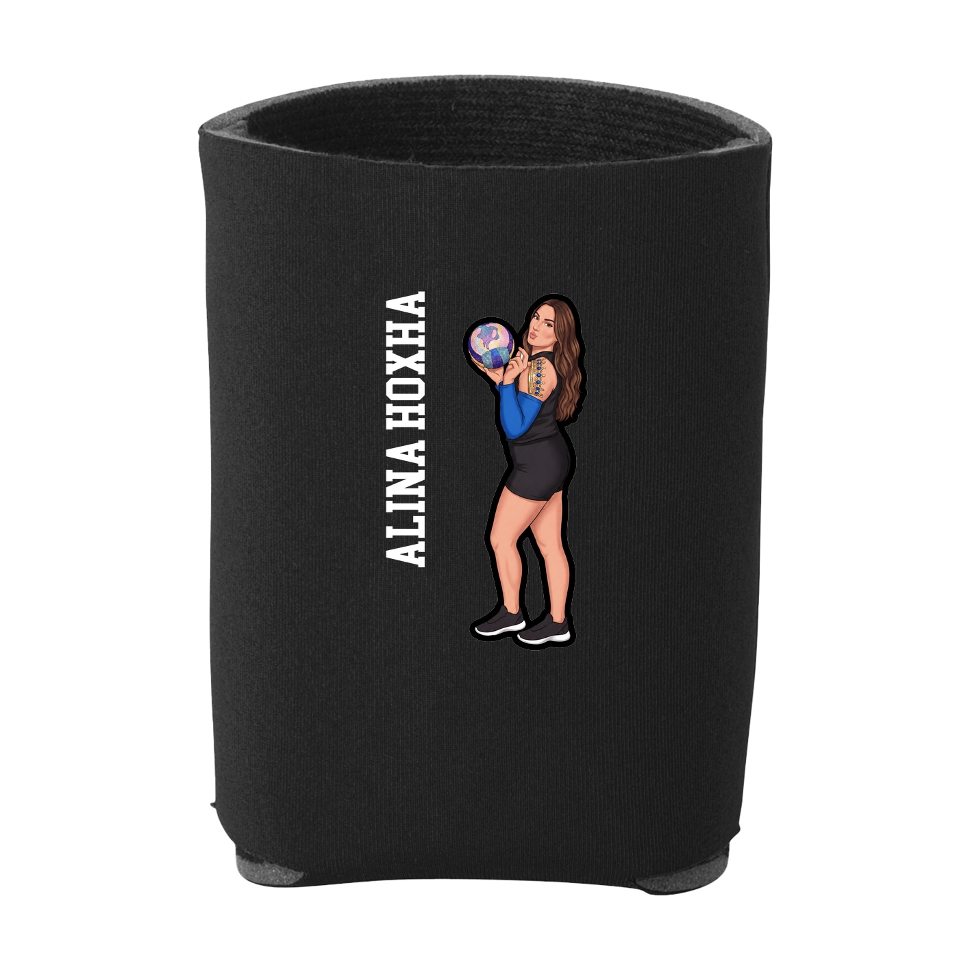 Can Holder — Name Vertical in Black