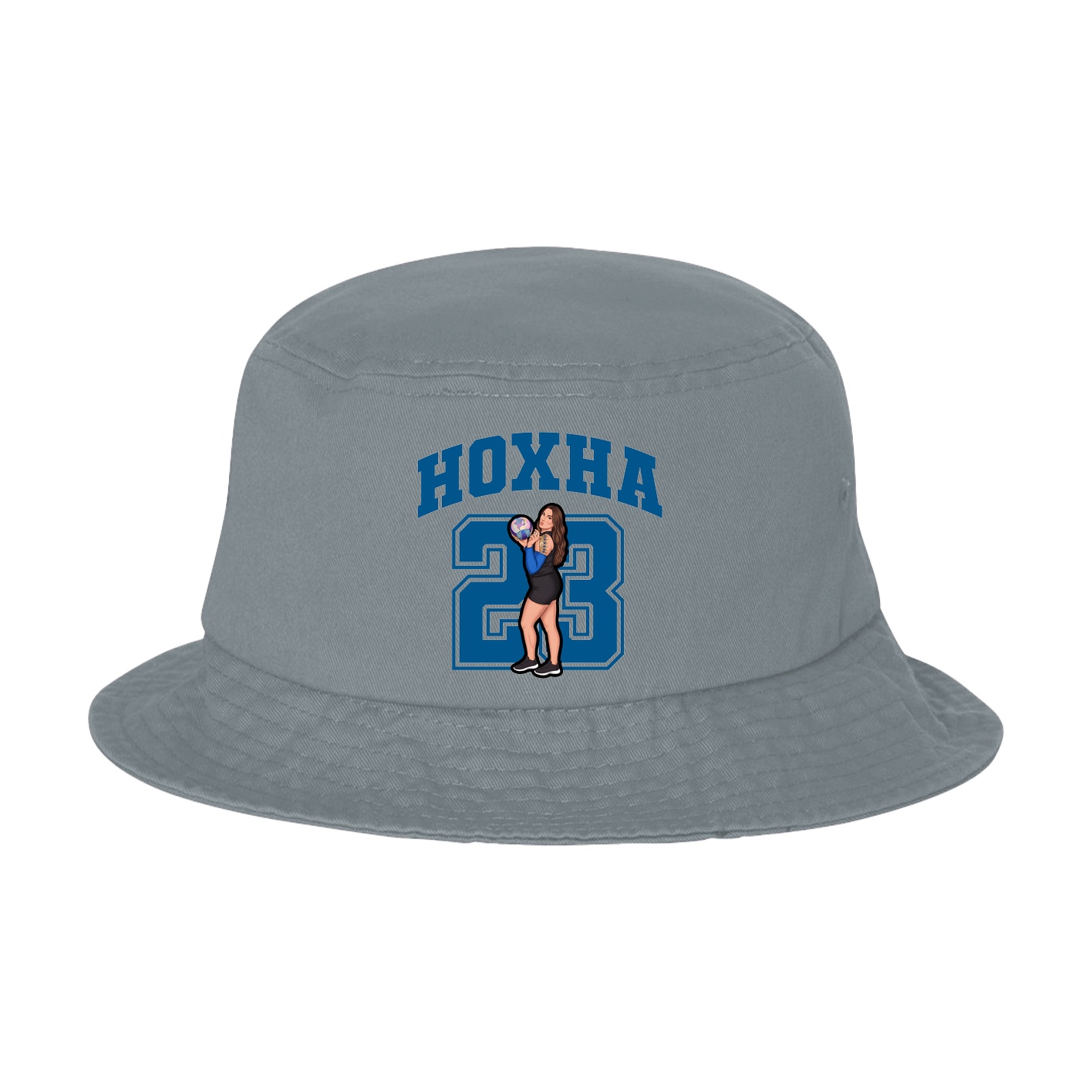 Bucket Cap — Number in Grey