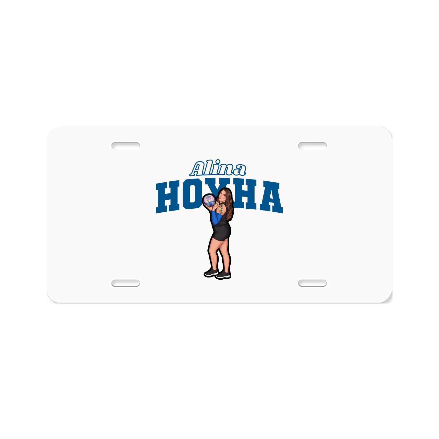 License Plate — Name Arch in Classic