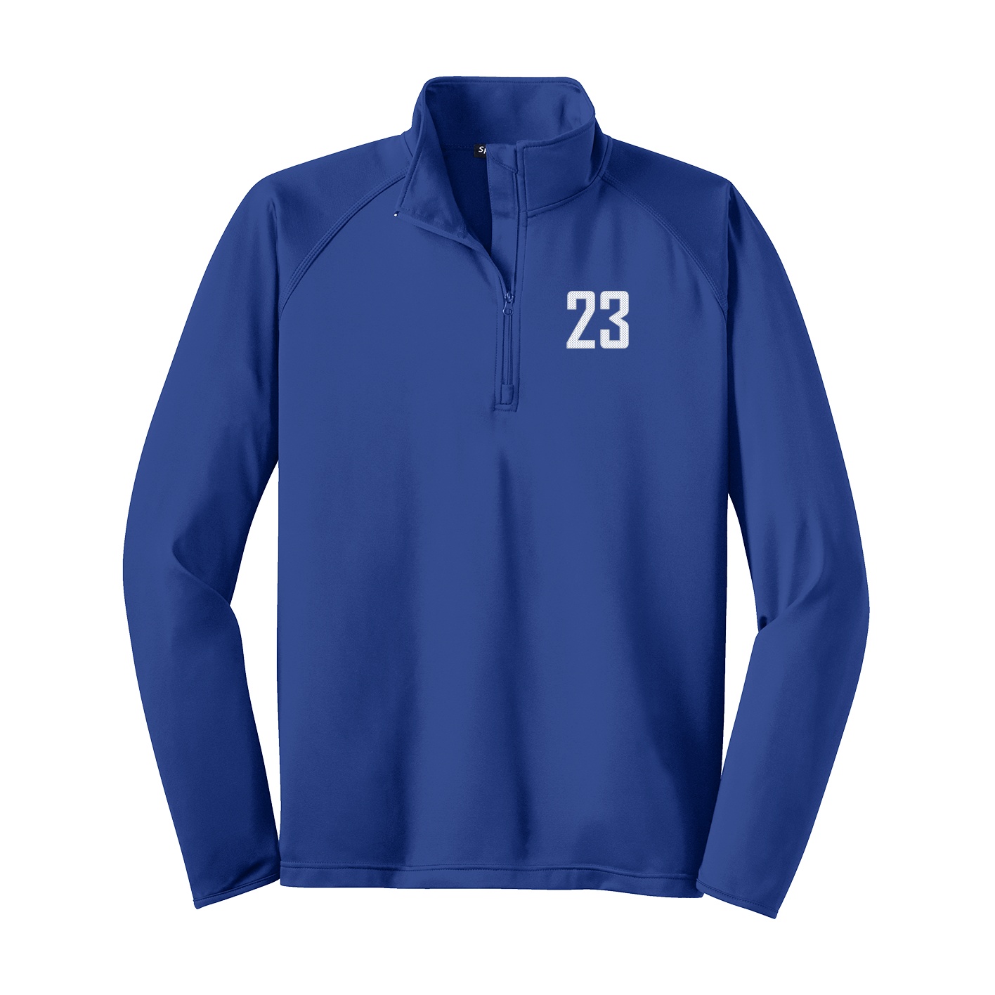 Q-Zip Pullover — Front Shirsy in Royal