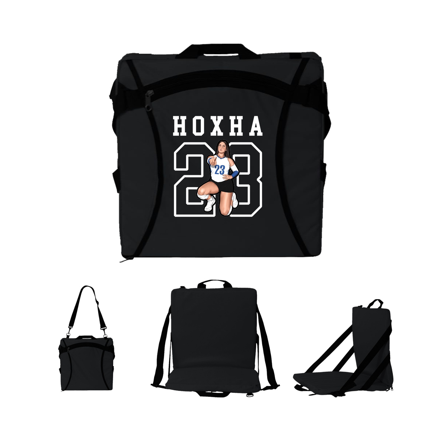 Folding Stadium Seat — Shirsey in Black