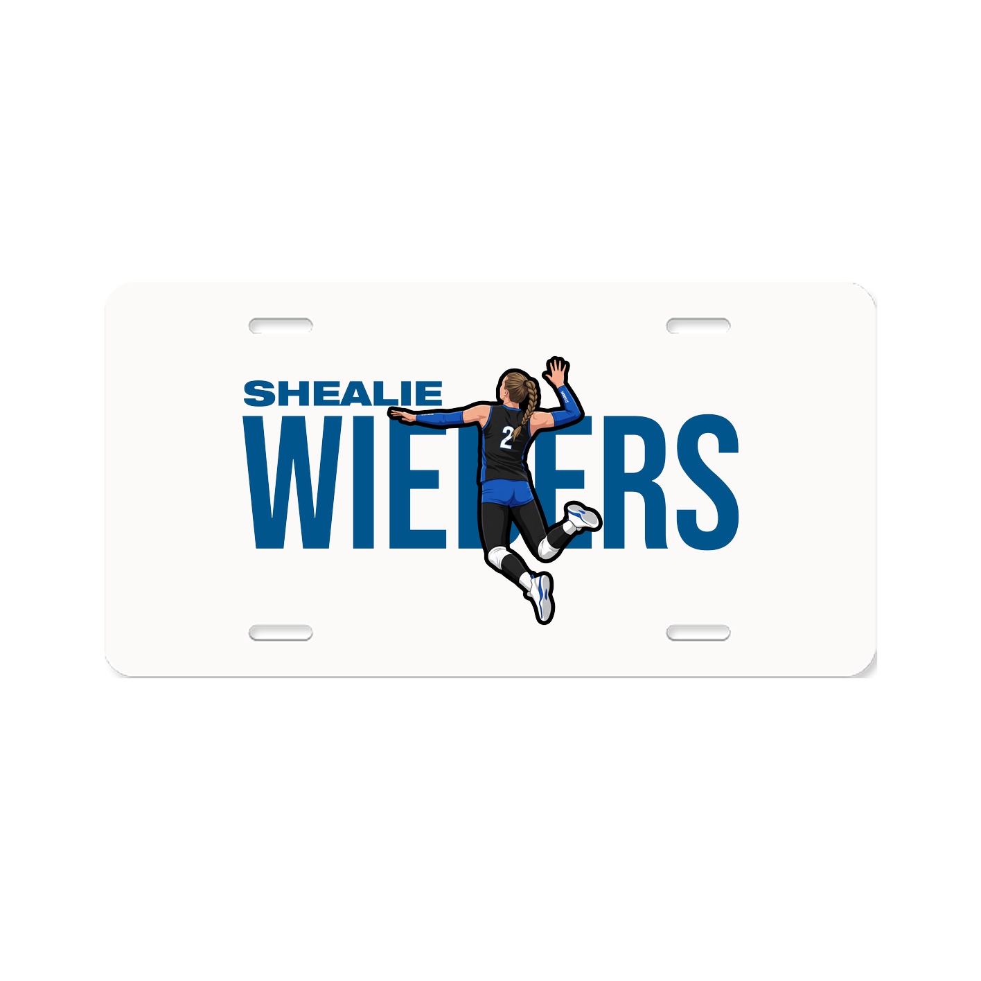 License Plate — Player Name in Classic