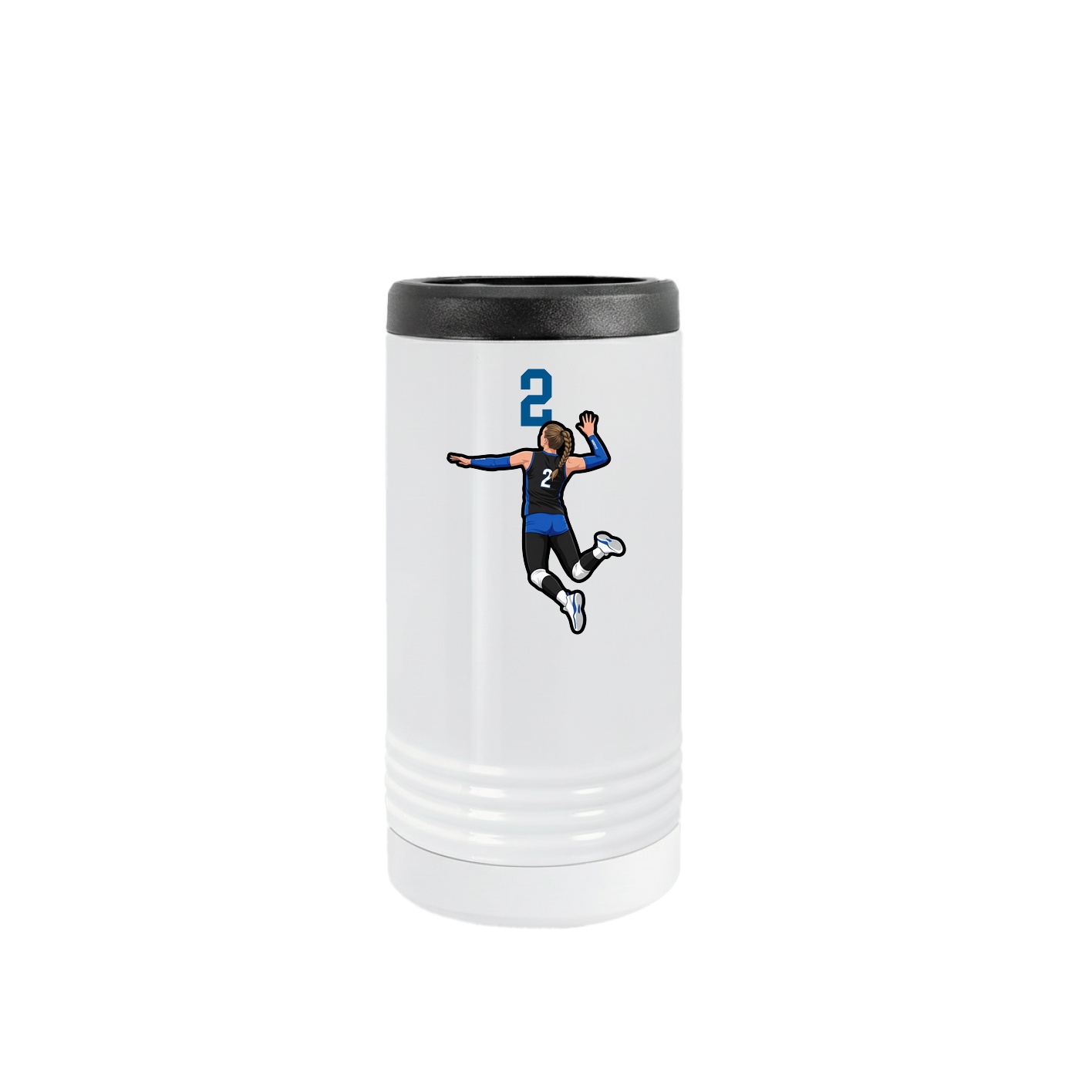 Slim Beverage Holder — Number Top in White