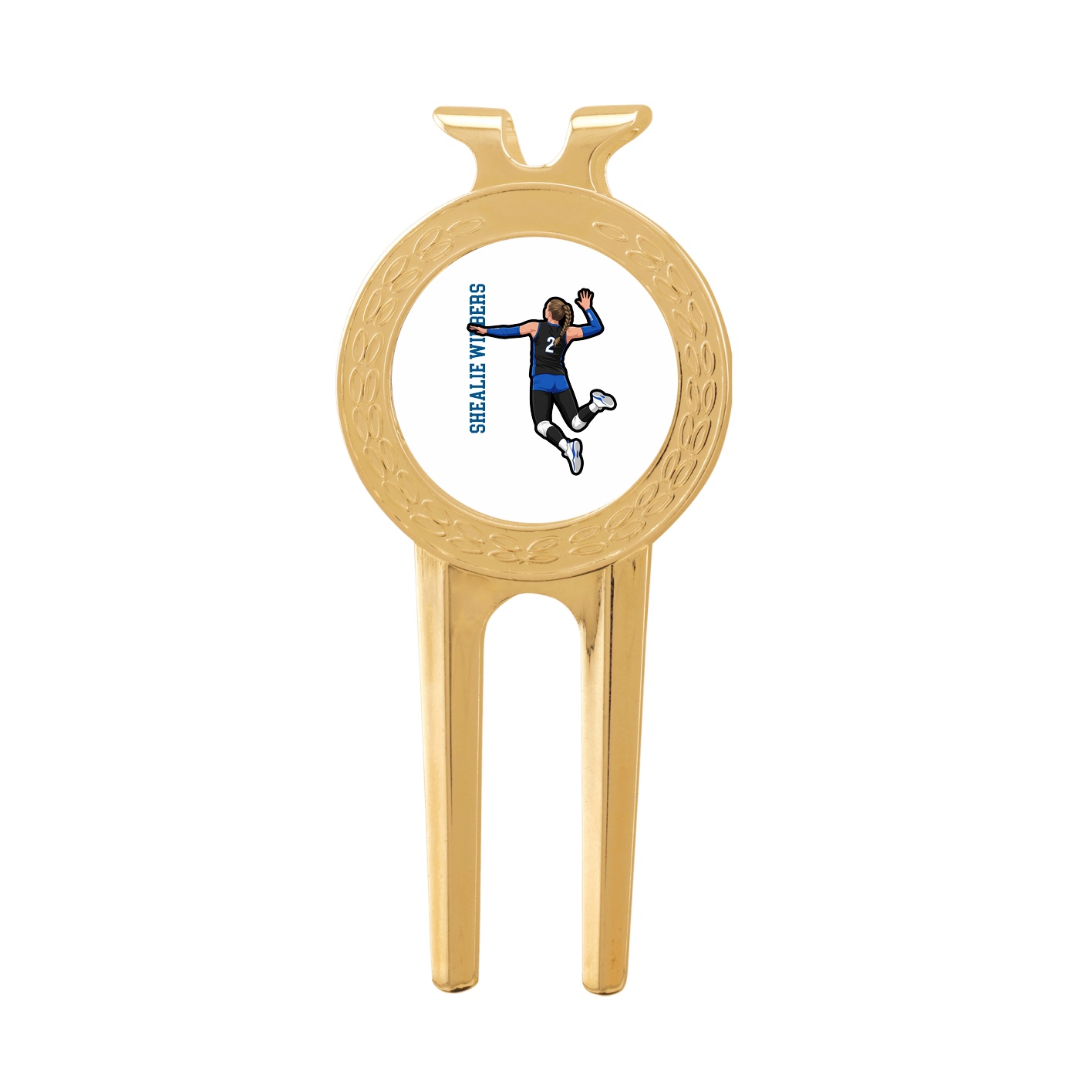 Divot Tool with Ball Marker — Name Vertical in Classic