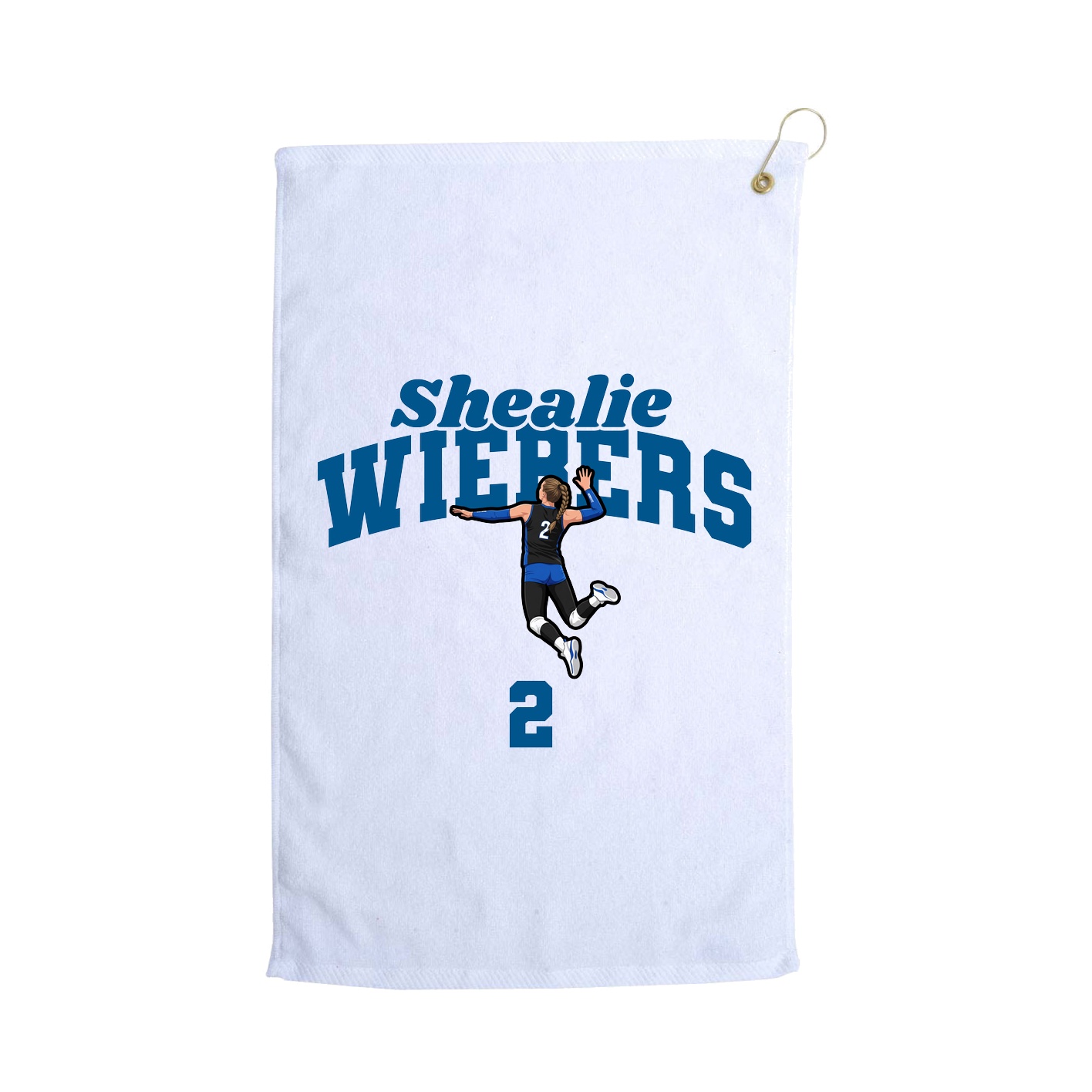 Golf Towel — Signature Arch in White