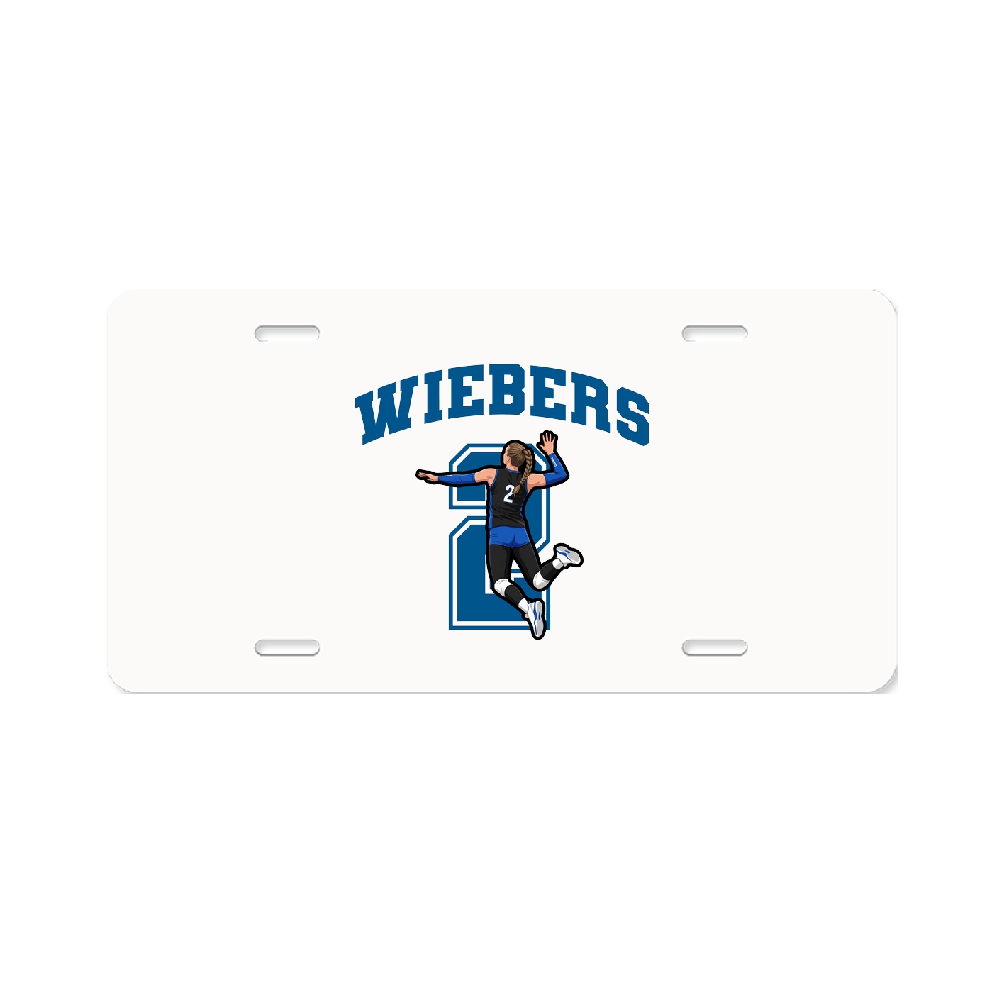 License Plate — Number in Classic