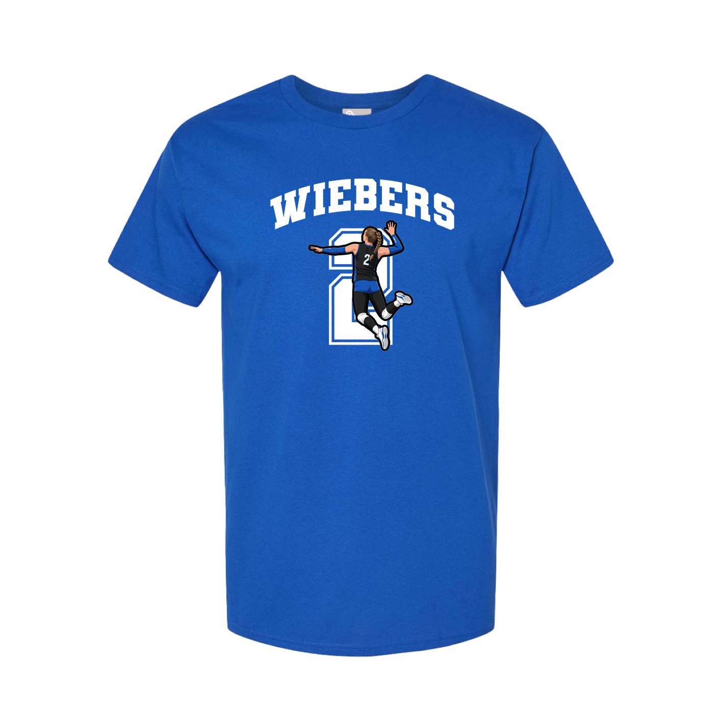 Youth Tee — Number in Royal
