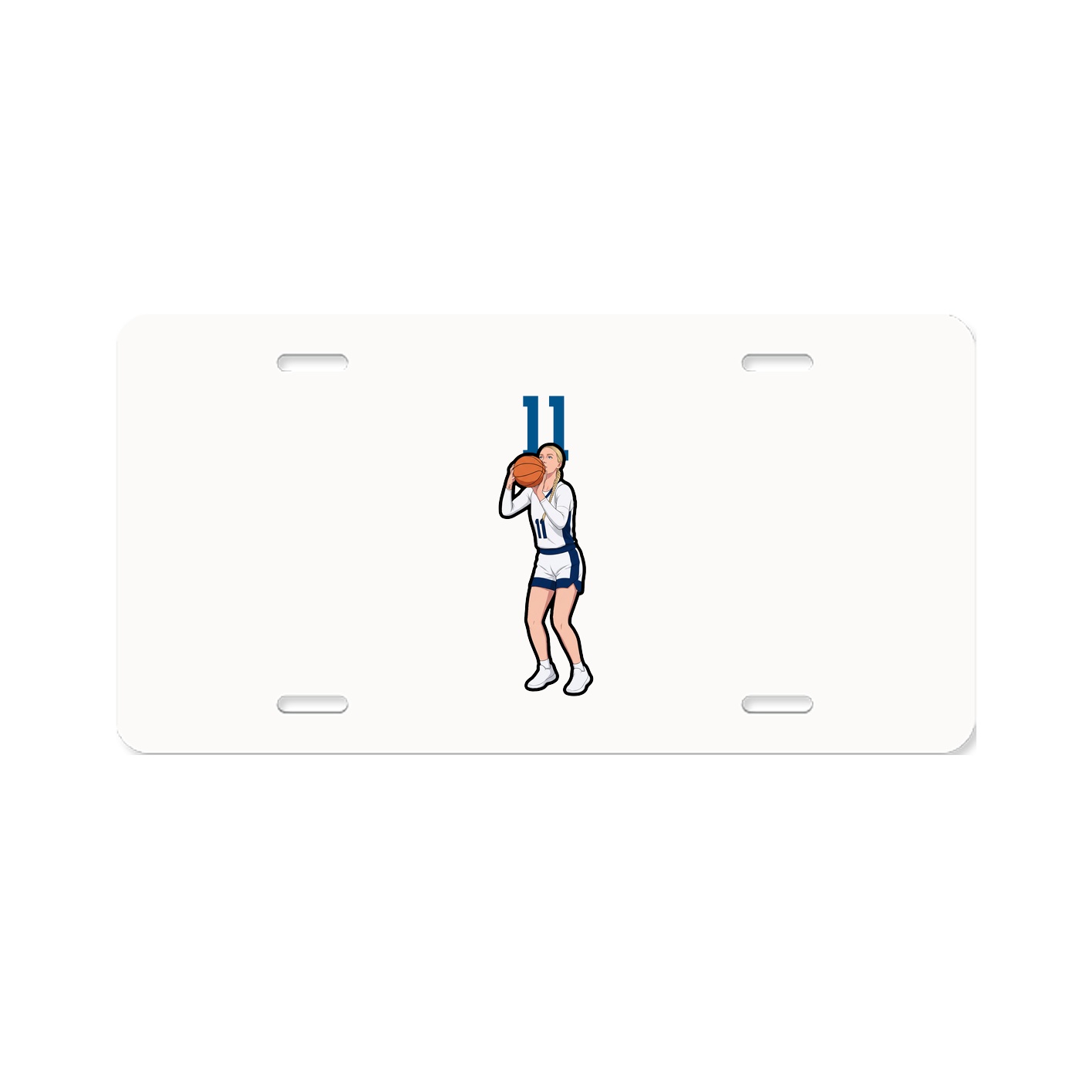 License Plate — Number Top in Classic