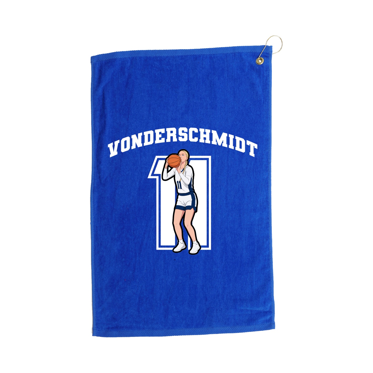 Golf Towel — Number in Royal