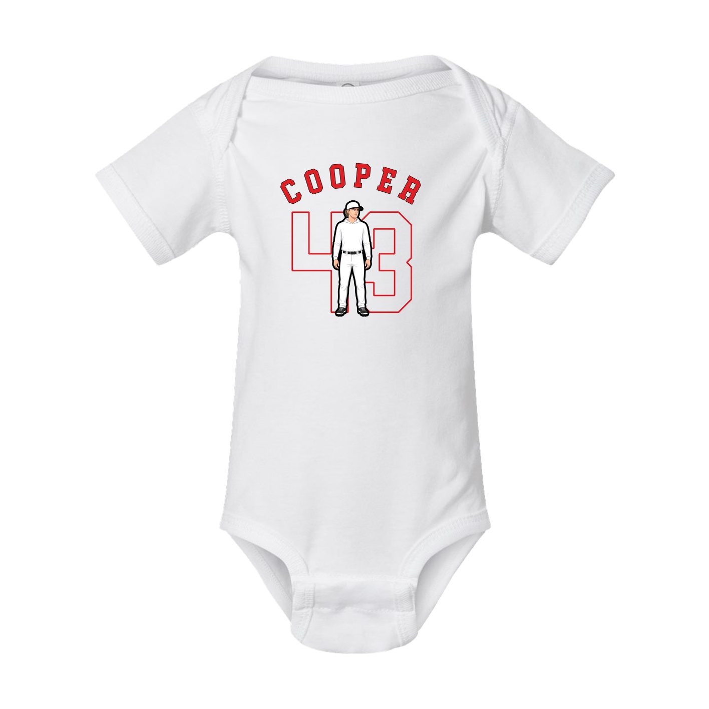 Baby Onesie — Shirsey Arch in White