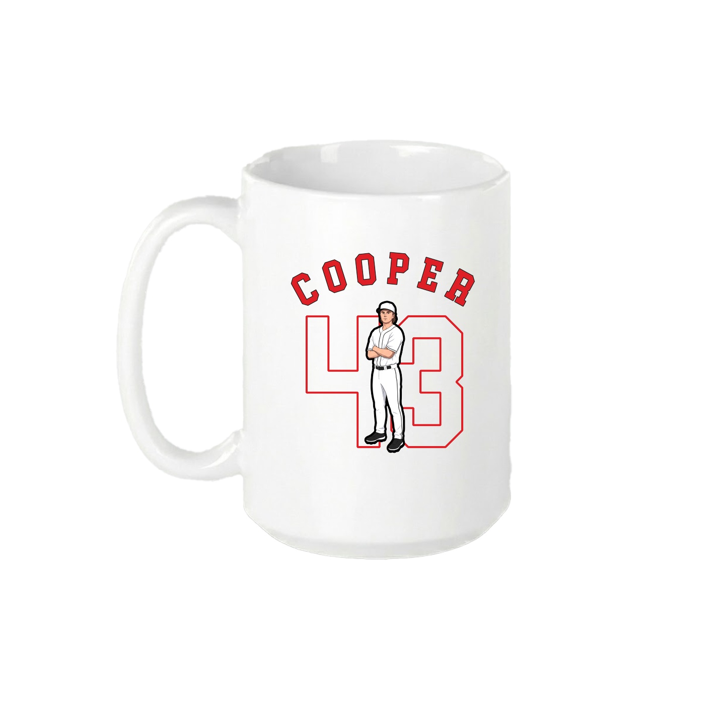 15oz Coffee Mug — Shirsey Arch in White