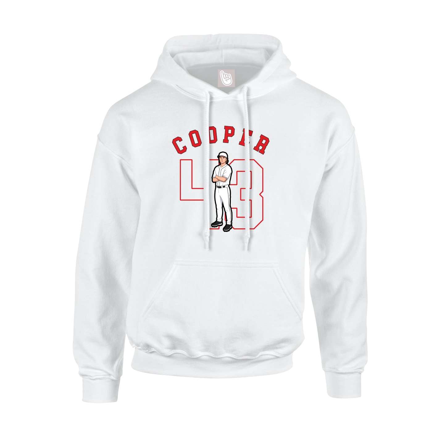 Youth Hoodie — Shirsey Arch in White