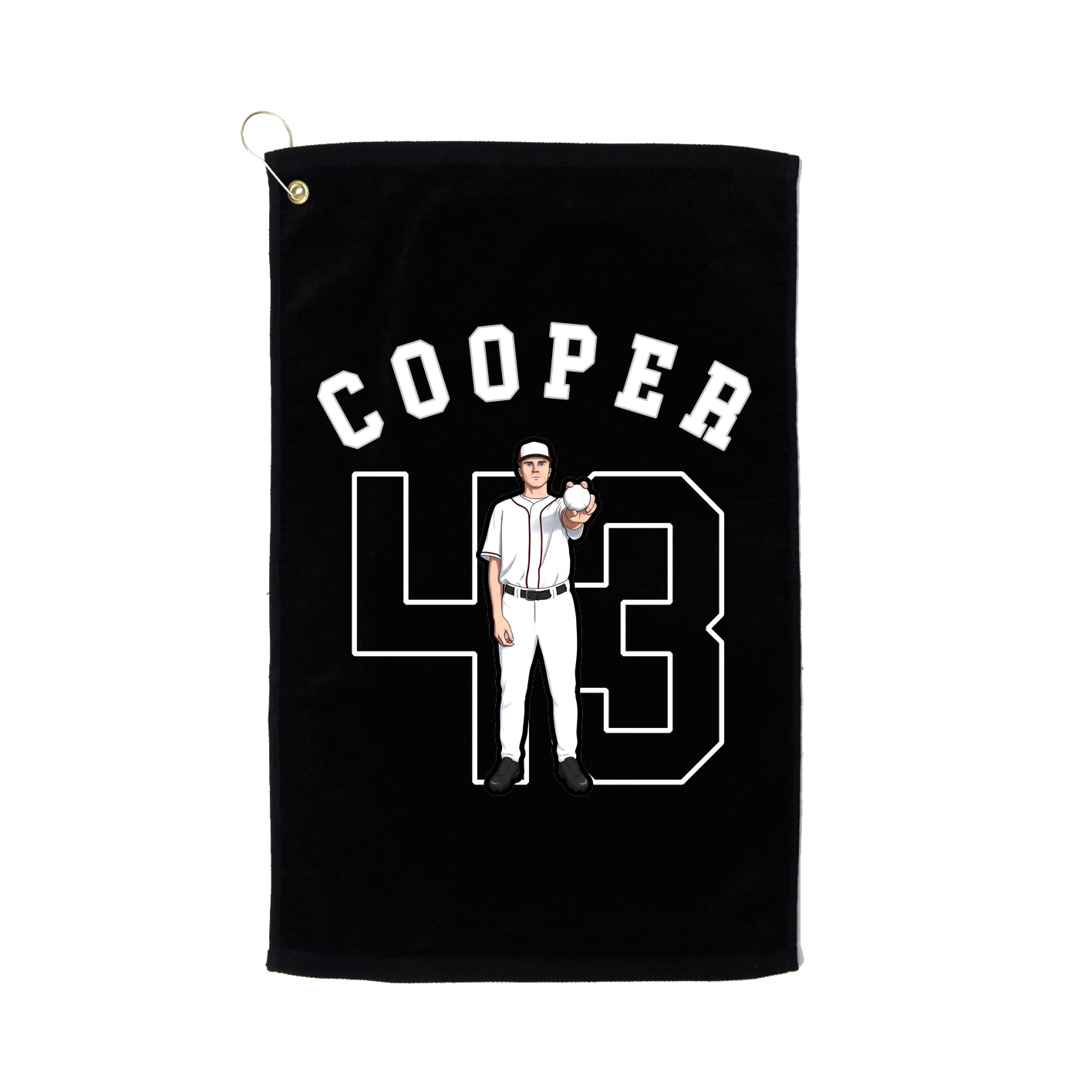 Golf Towel — Shirsey Arch in Black