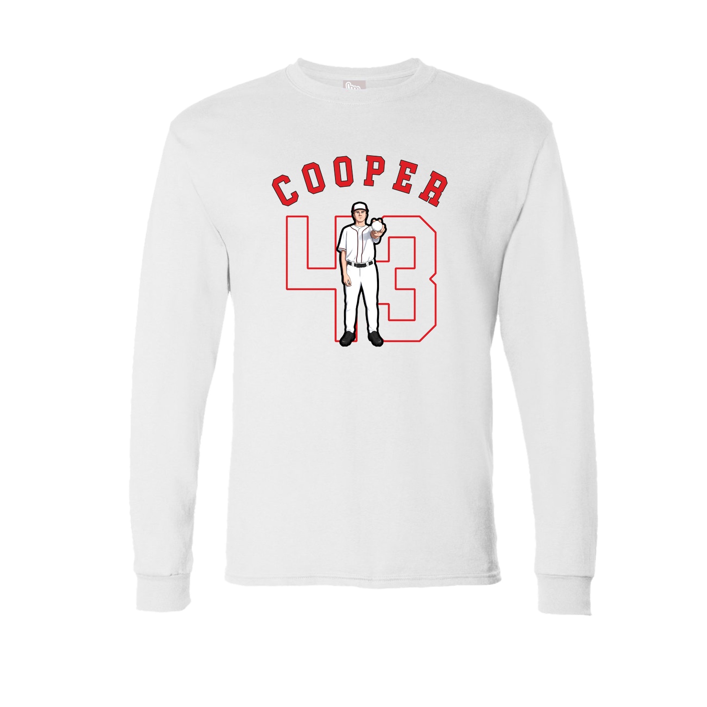 Long Sleeve Tee — Shirsey Arch in White