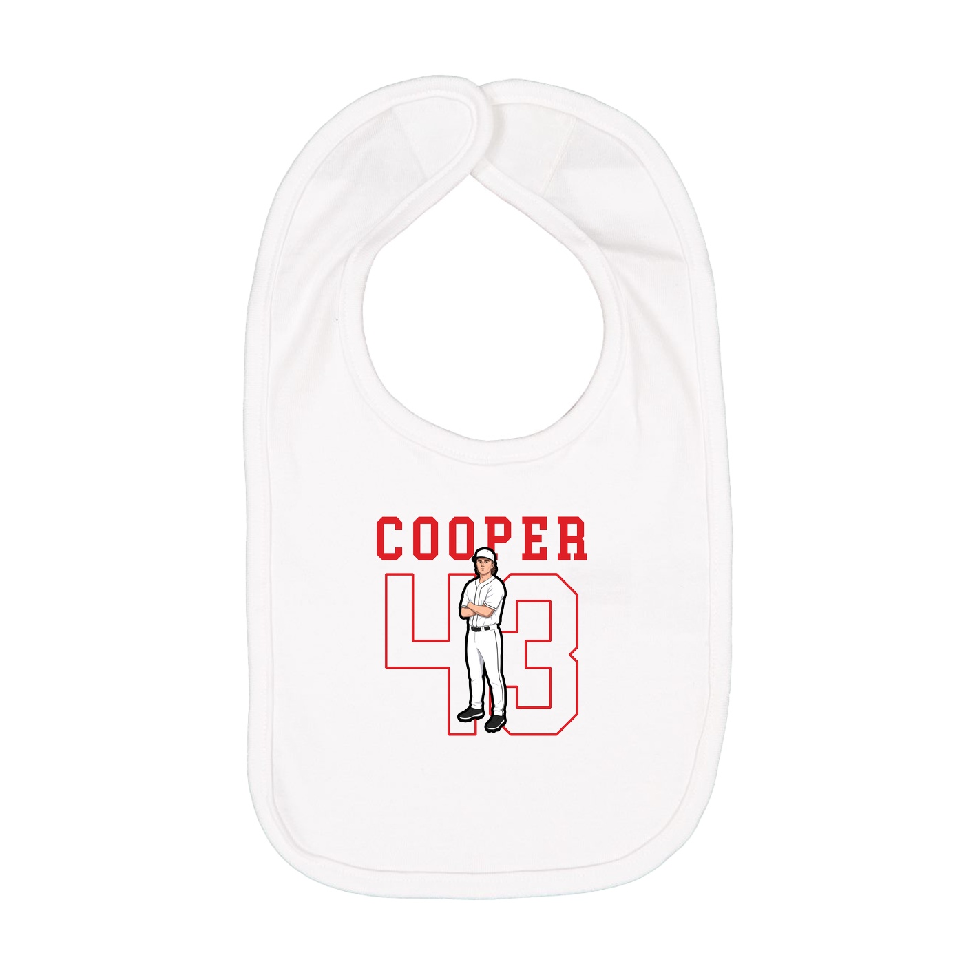 Infant Bib — Shirsey in White