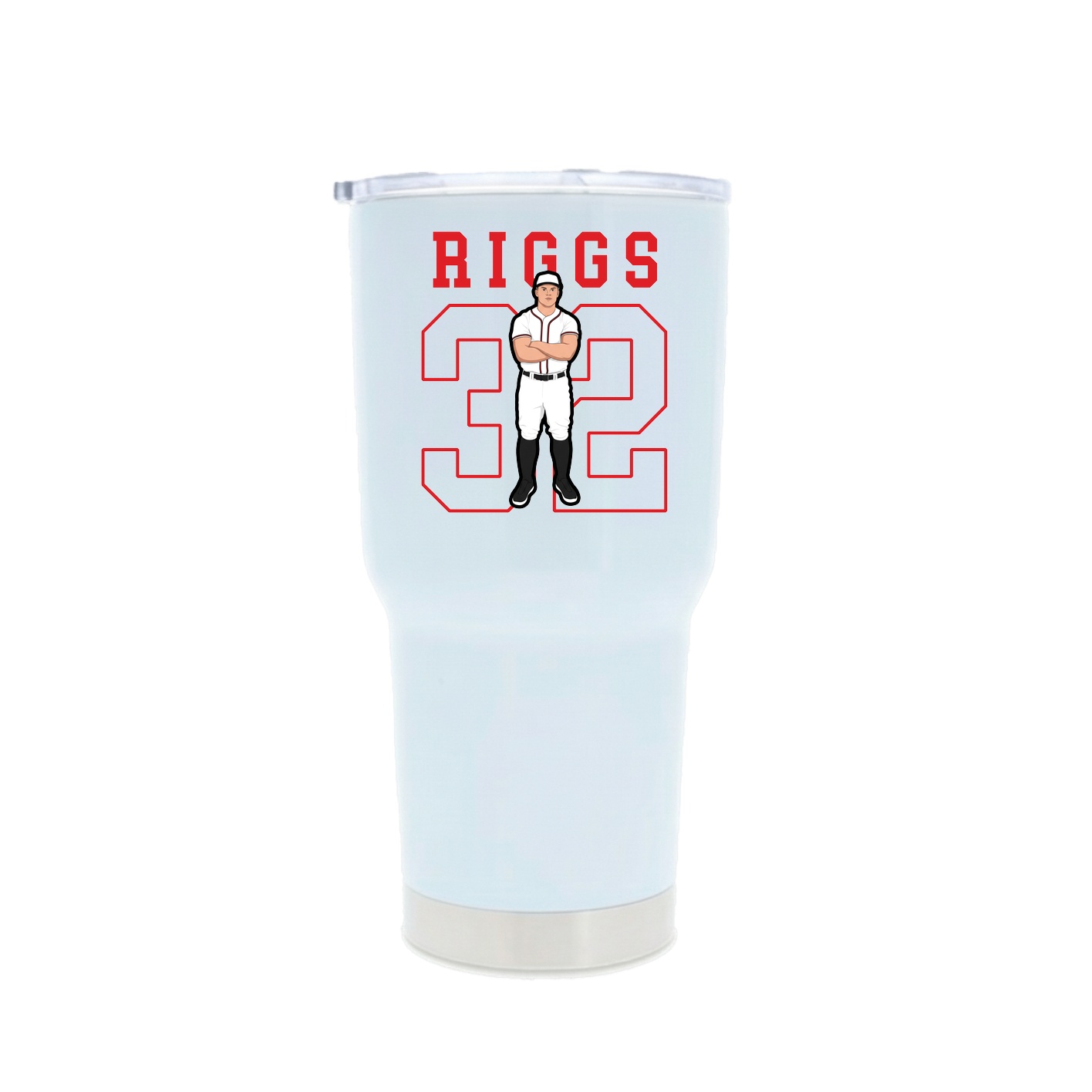 30oz Stainless Steel Tumbler — Shirsey in White