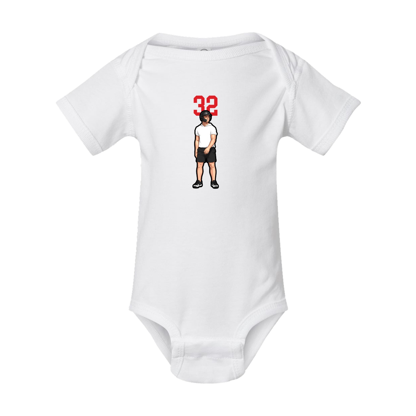 Baby Onesie — Number Top in White