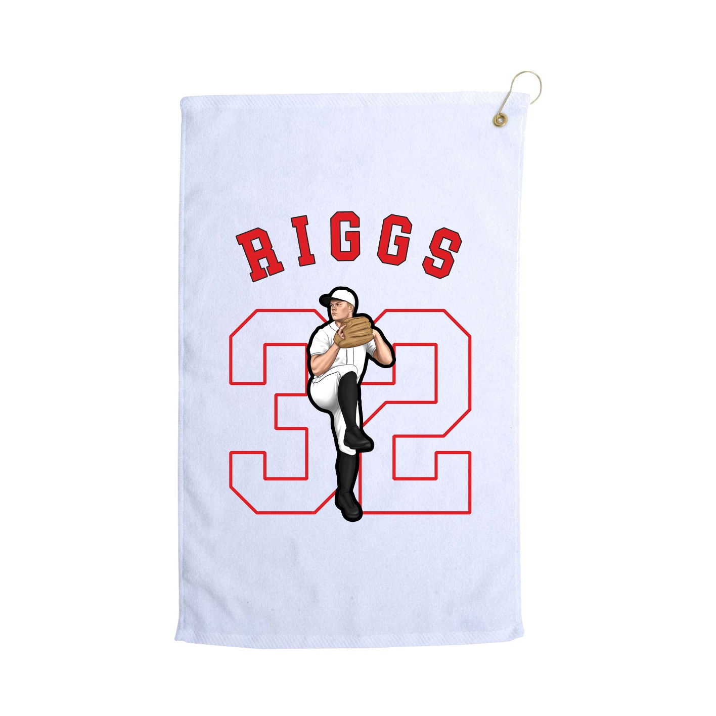 Golf Towel — Shirsey Arch in White